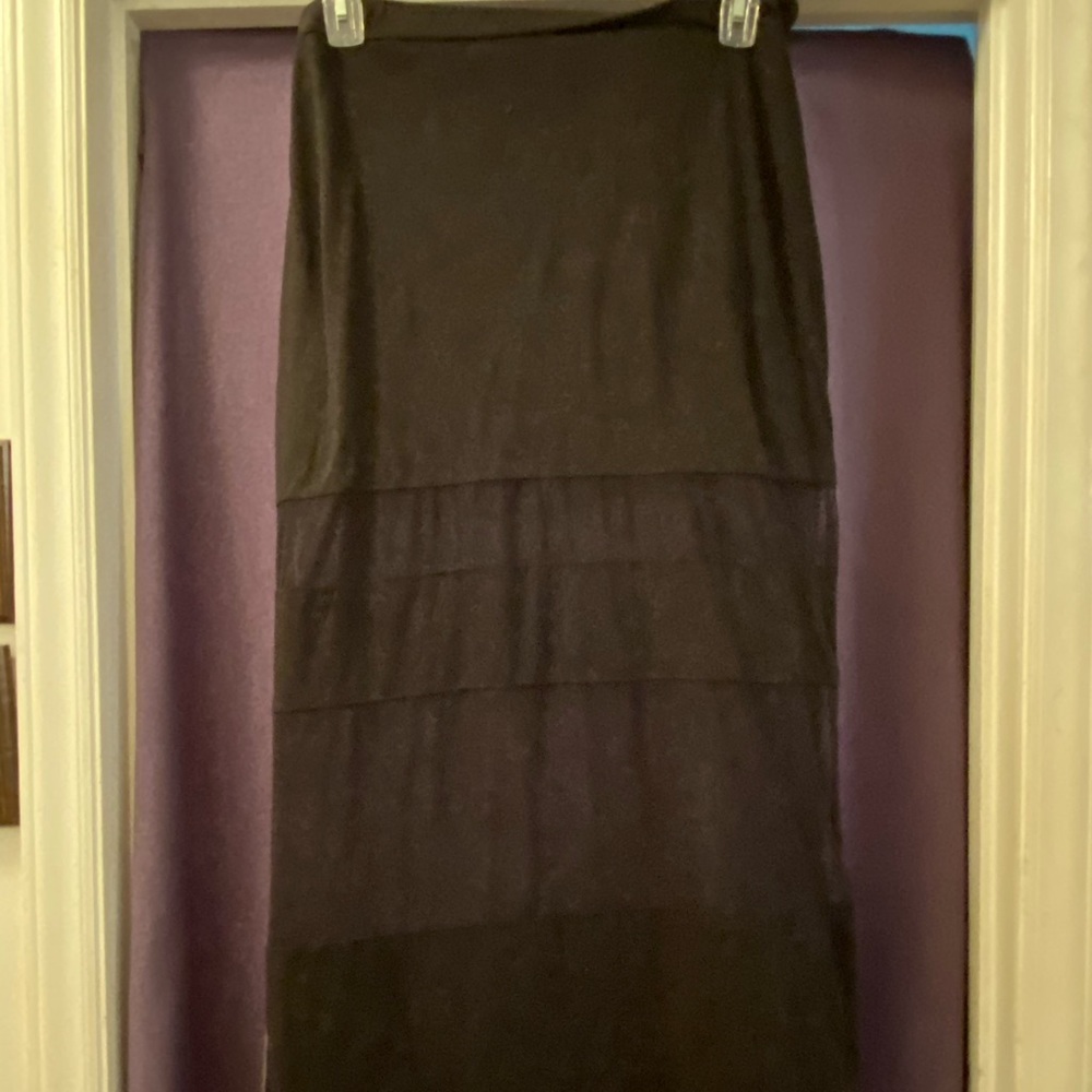 2X Black/Sheer Skirt
